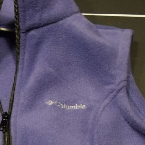 Women's S Purple Columbia Fleece Vest